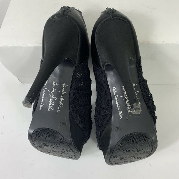 Kardashian Kollection Ruffle Lace Heels Wm Sz 9 - Picture 4 of 7